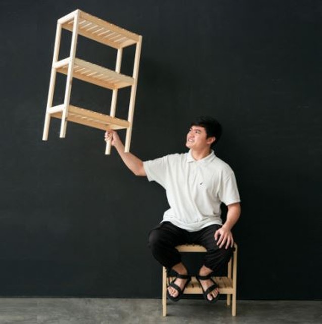 Up Space Otto Wooden Shelf 50 cm