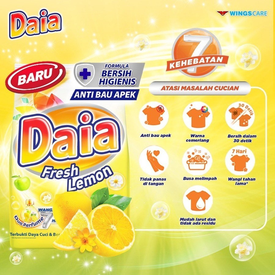 Wings Daia Detergen Bubuk Fruity