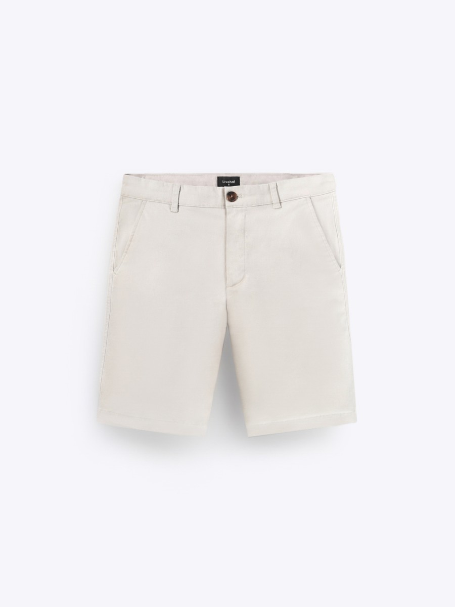 Livehaf Global Digital Livehaf Essential Chino Shorts Light Cream