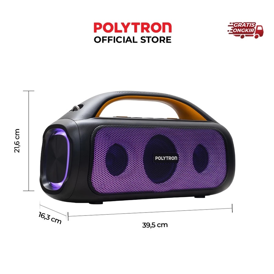 Hartono Istana Teknologi Polytron Partymax Portable Bluetooth Speaker  PPS 4PH12 