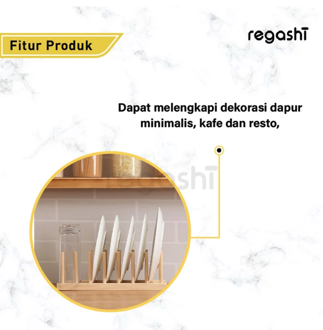 Regashi Indonesia Kreatif Regashi Wooden Dish Rack