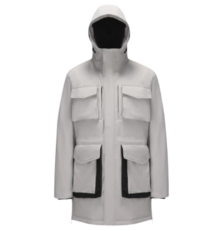 Universal Traveller Mid-Length Down Jacket with Fur-Lined Hood 2