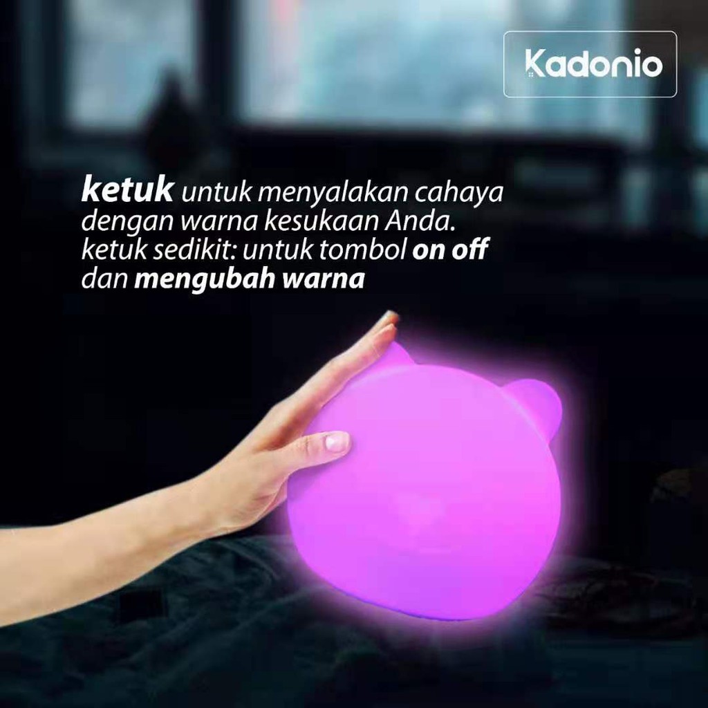 Kadonio Lampu Tidur Silikon