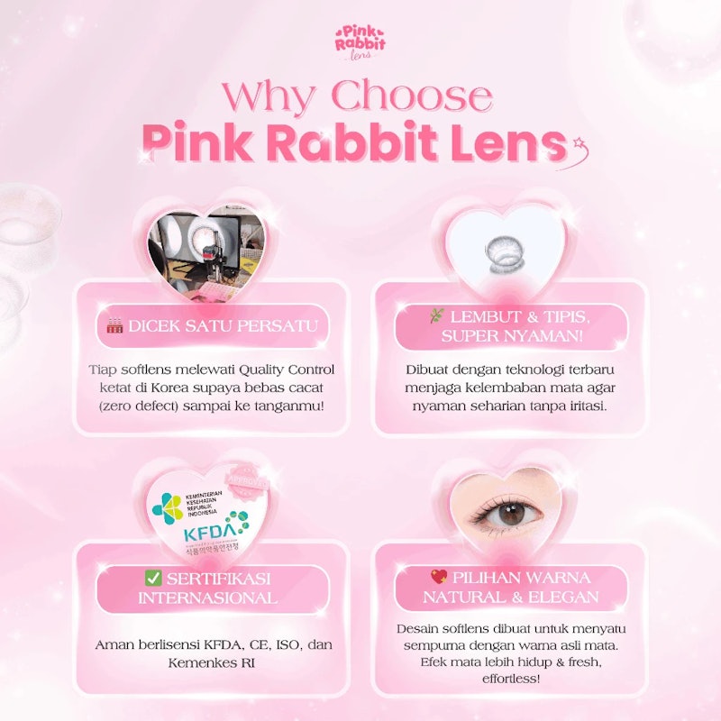 Pink Rabbit Super Comfy Clear Lens 5