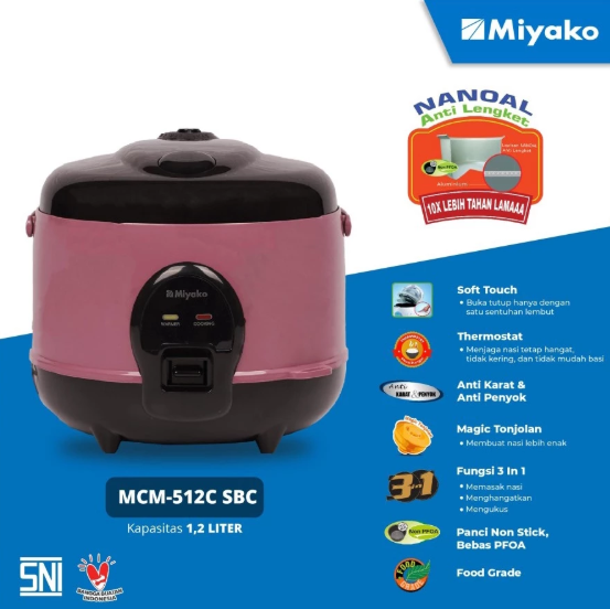 Kencana Gemilang Miyako Magic Warmer Plus  MCM-512CSBC
