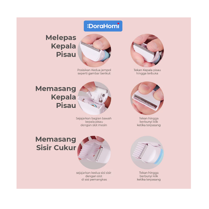 Mitra Global Investama Dorahomi Hair Clipper HT-01