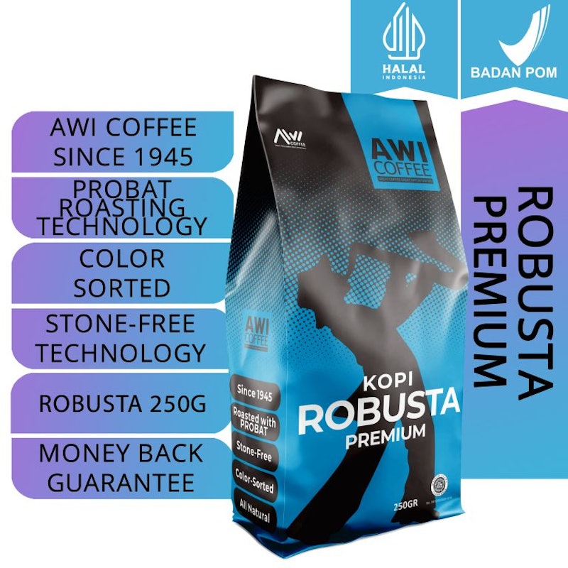 AWI COFFEE™ Kopi Sidikalang Robusta Premium
