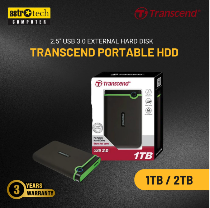 Transcend Information Transcend StoreJet 25M3 1 TB