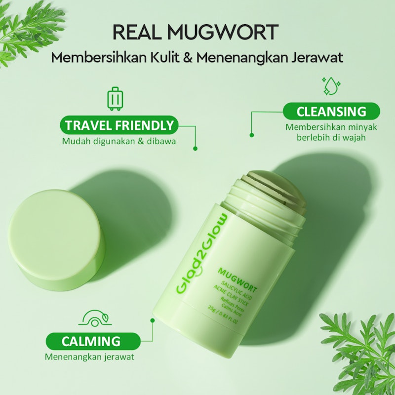 Glad2Glow Mugwort Clay Mask 2