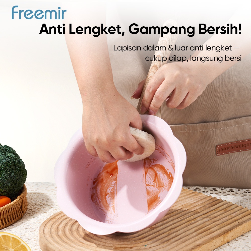 freemir Panci MPASI Bunga Sakura Pink Series 3
