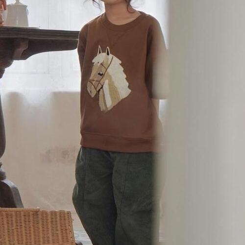 Sabine and Heem Howdy Embroidery Tee Kids Tee 2