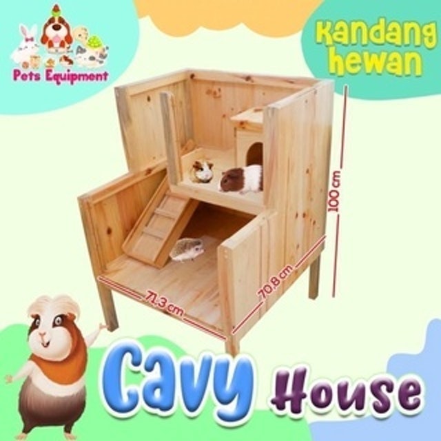  Onel Wood Cavy House Dua Tingkat