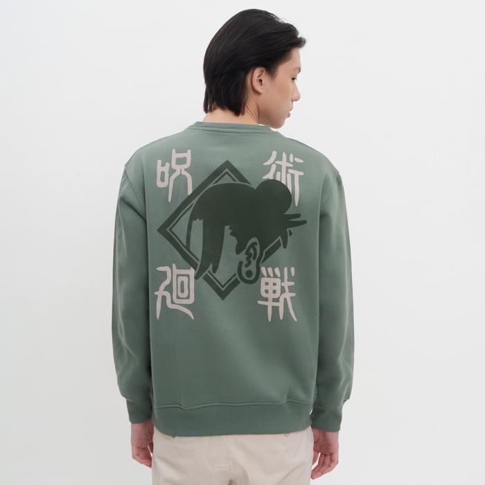 Multi Karya Garmentexindo M231 Jujutsu Kaisen Geto Crewneck Hijau