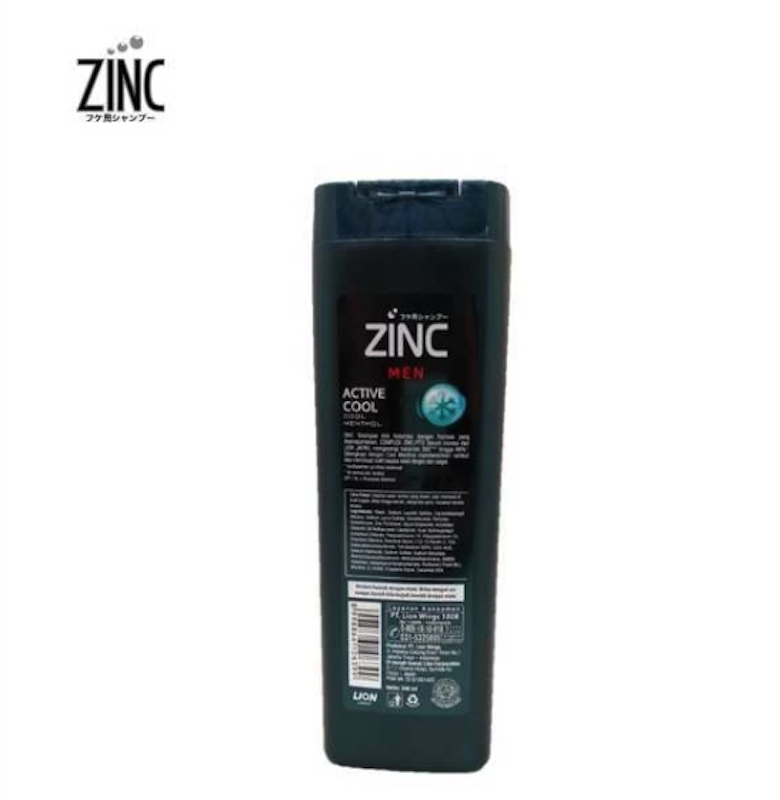 Zinc Anti Dandruff Shampoo Men Active Cool 4