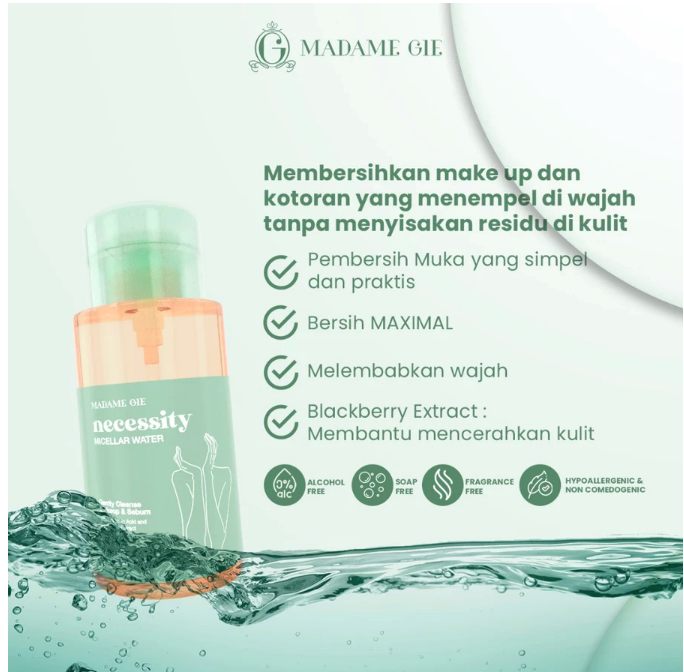 Tjhindatama Mulia Madame Gie Necessity Micellar Water