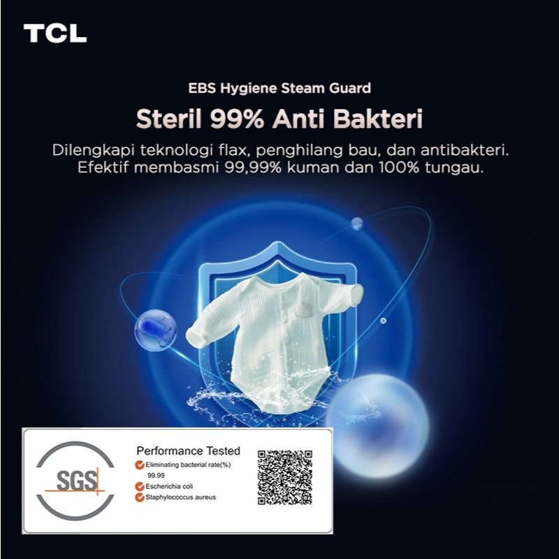 TCL P11 Front Loading Washing 9 kg TWF95-P11DG