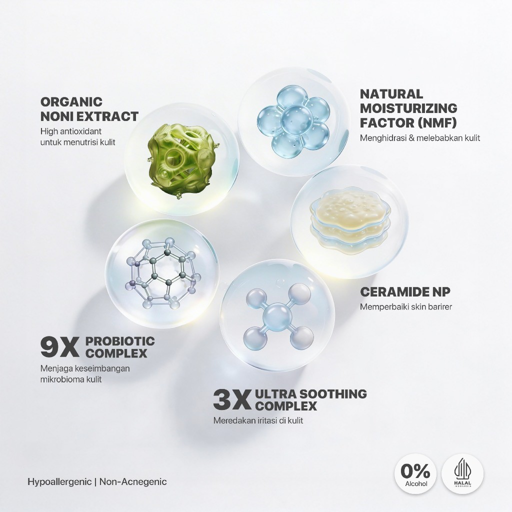 Penta Natural Kosmetindo N'PURE Noni Probiotics Comfort Me Hypoallergenic Moisturizer