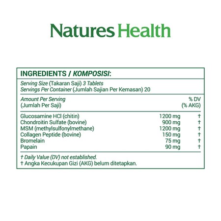 Radiant Sentral Nutrindo Natures Health Joint Health