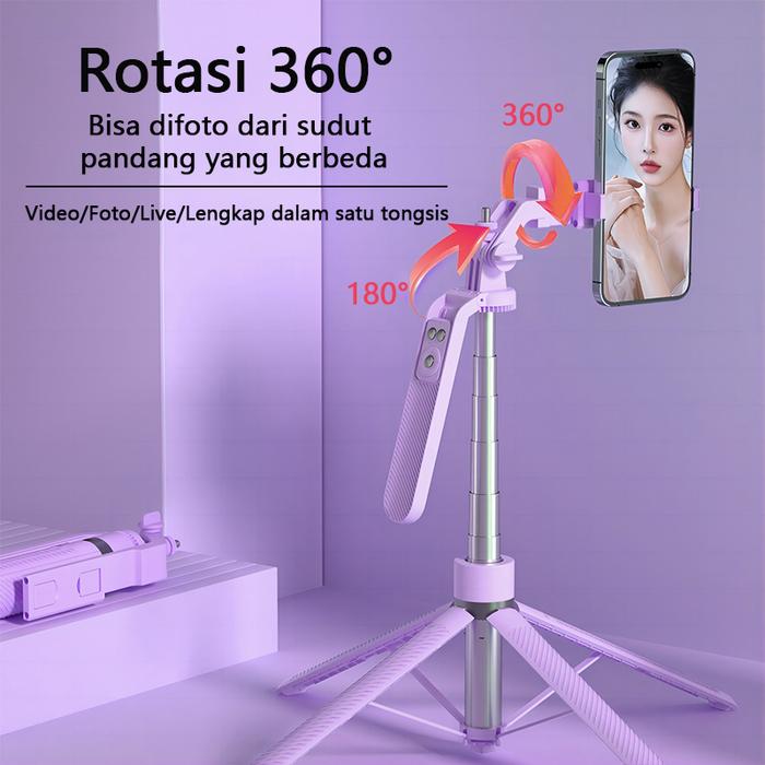 TOOREA Tongsis Tripod Selfie Stick 4-Leg 2