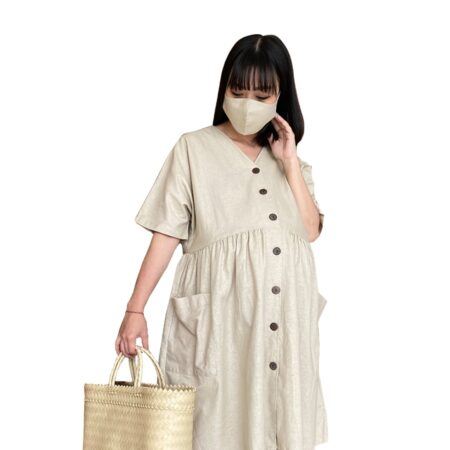 Mama’s Choice Maternity Casual Button Dress