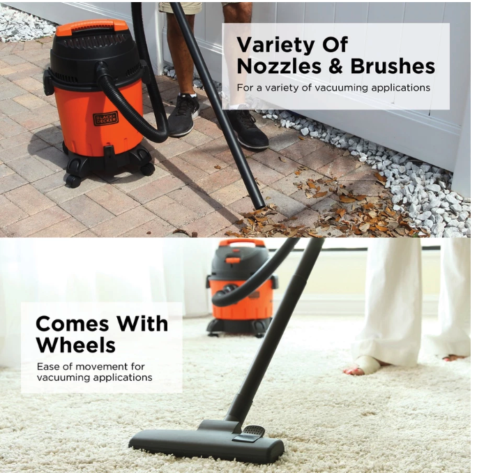 Stanley Black & Decker Black+Decker Vacuum Cleaner with Filter BDWD10