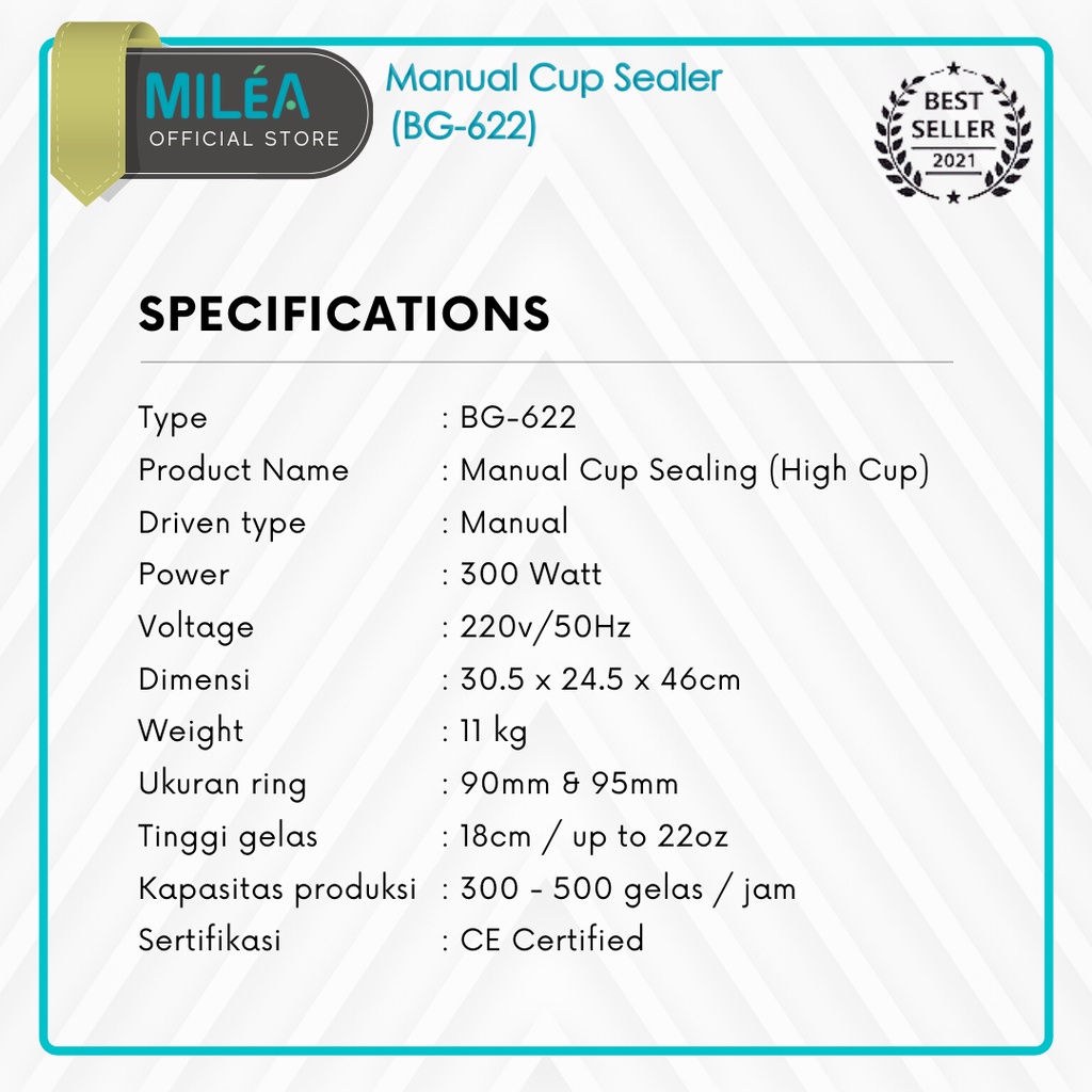  Miléa Cup Sealing BG-622