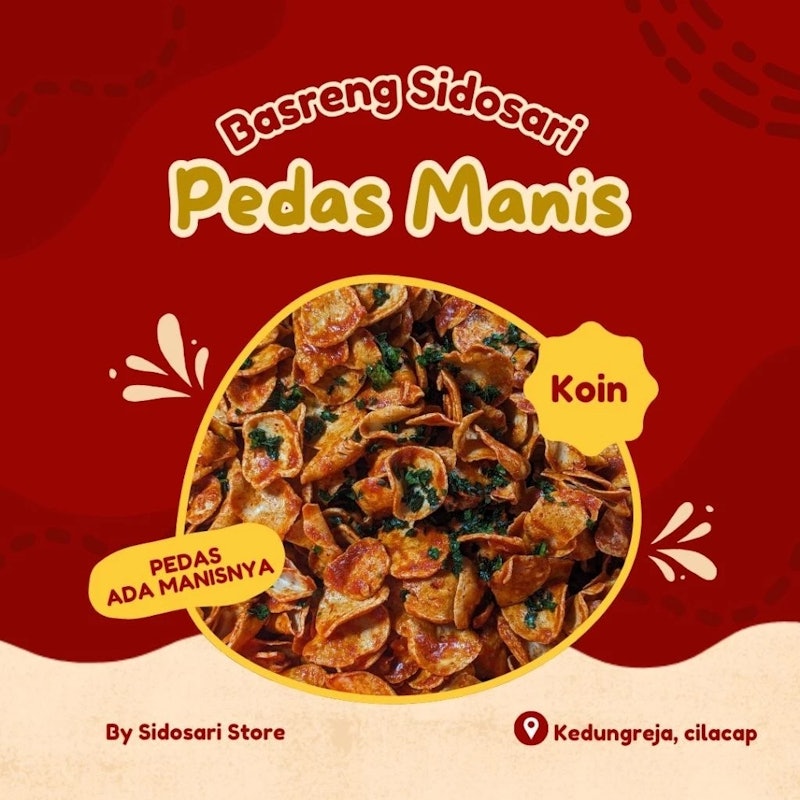 Basreng Koin Sidosari Pedas Manis 2