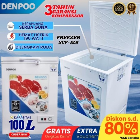 Denpoo Mandiri Indonesia Denpoo Chest Freezer  SCF 128 CG