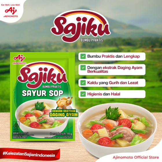 Ajinomoto Sajiku Bumbu Praktis Sayur Sop