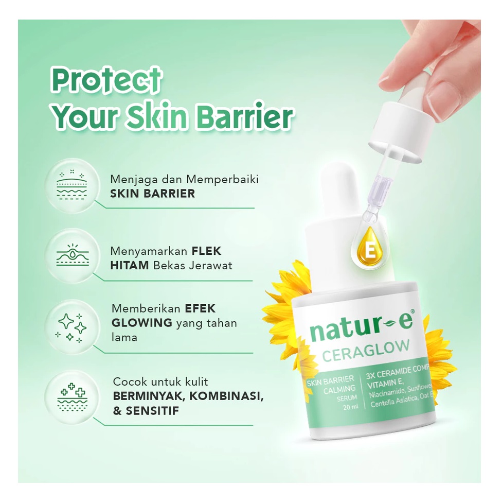Natur-E Ceraglow Skin Barrier Calming Serum 3