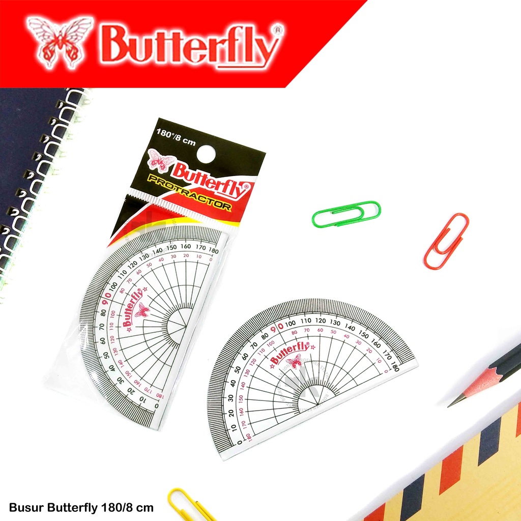  Butterfly Busur Derajat 180/8 cm