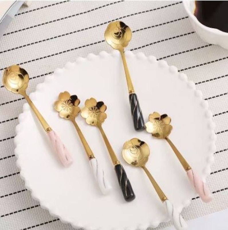 Marble Flower Tea Spoon 2
