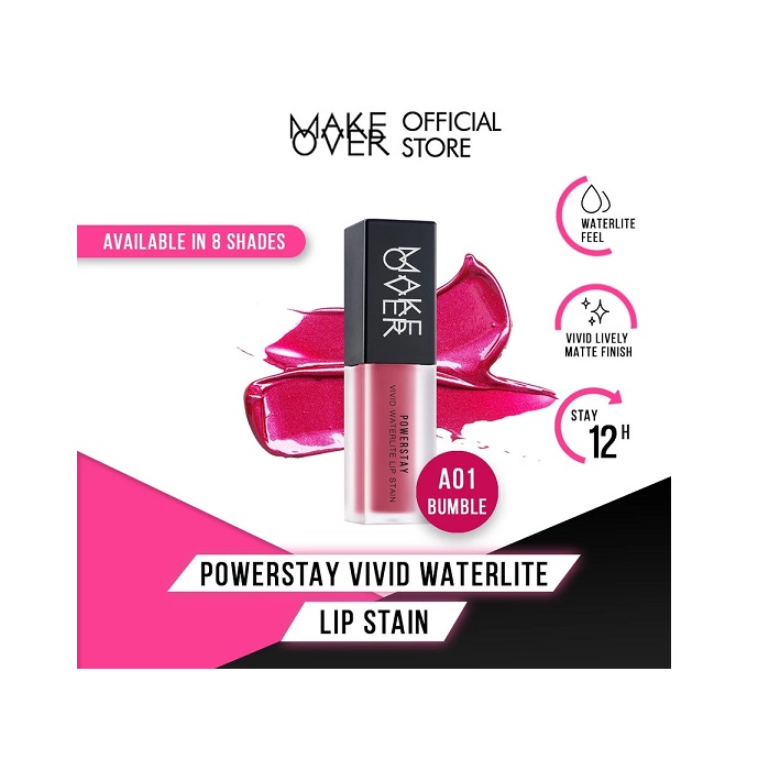 Paragon Technology and Innovation MAKE OVER Powerstay Vivid Waterlite Lip Stain A01 Bumble