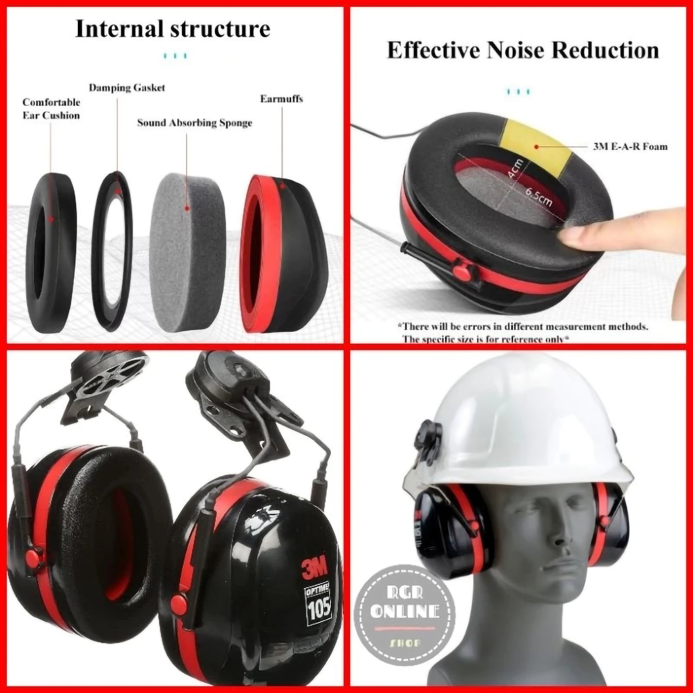 3M Indonesia 3M™ PELTOR™ Optime™ 105 Earmuffs H10P3E
