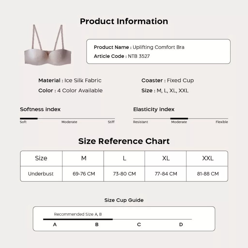 Nathalie 3D Push-Up Strapless 5