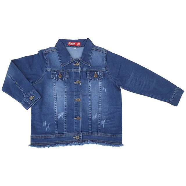 Jaket Anak Perempuan Jeans Panjang Navy ｜ 1732903 9C1