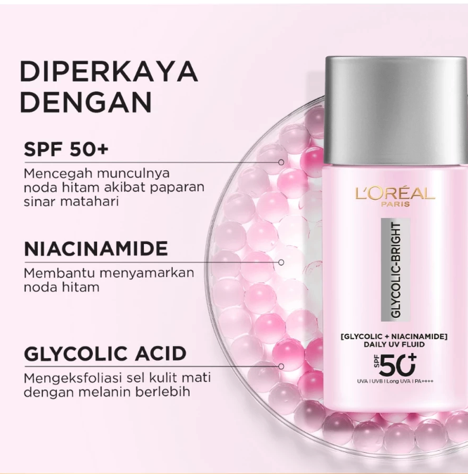 L’Oréal L’Oréal Paris Glycolic Bright Anti-Dark Spot Daily UV Fluid SPF 50+ PA++++