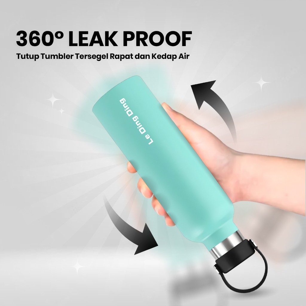 Expand Global Indo Le Ding Ding Tumbler Stainless Steel Bottle 1 Liter