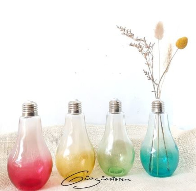 Vas Kaca Bentuk Bohlam Rustic