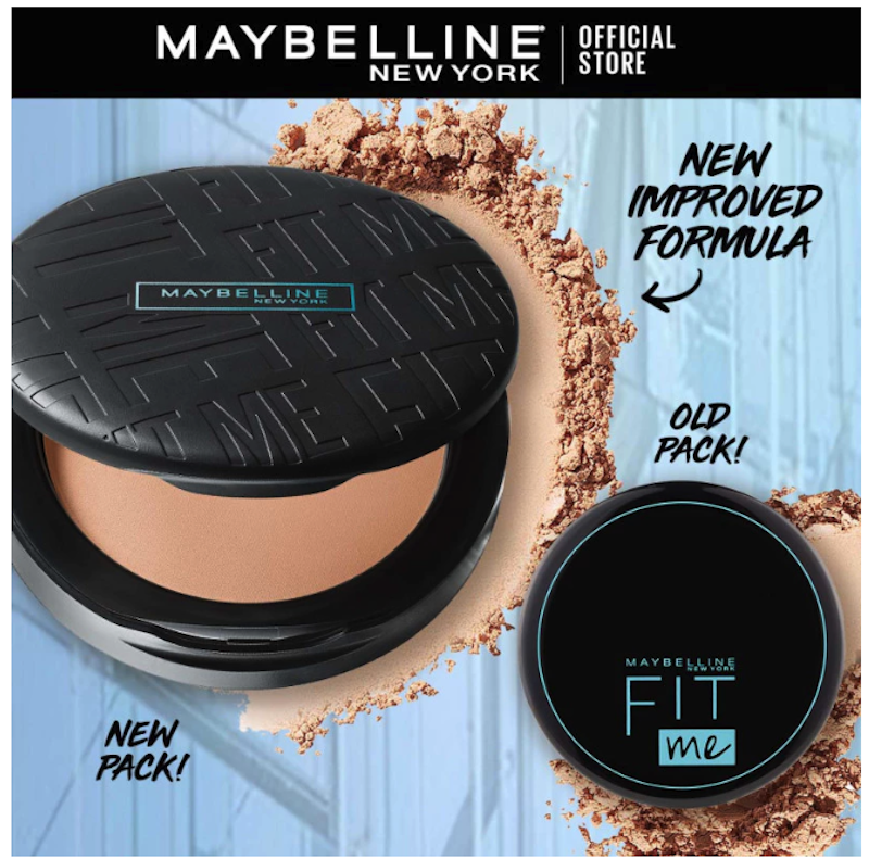 Fit Me Matte + Poreless 16H Oil Control Compact Powder 128 2