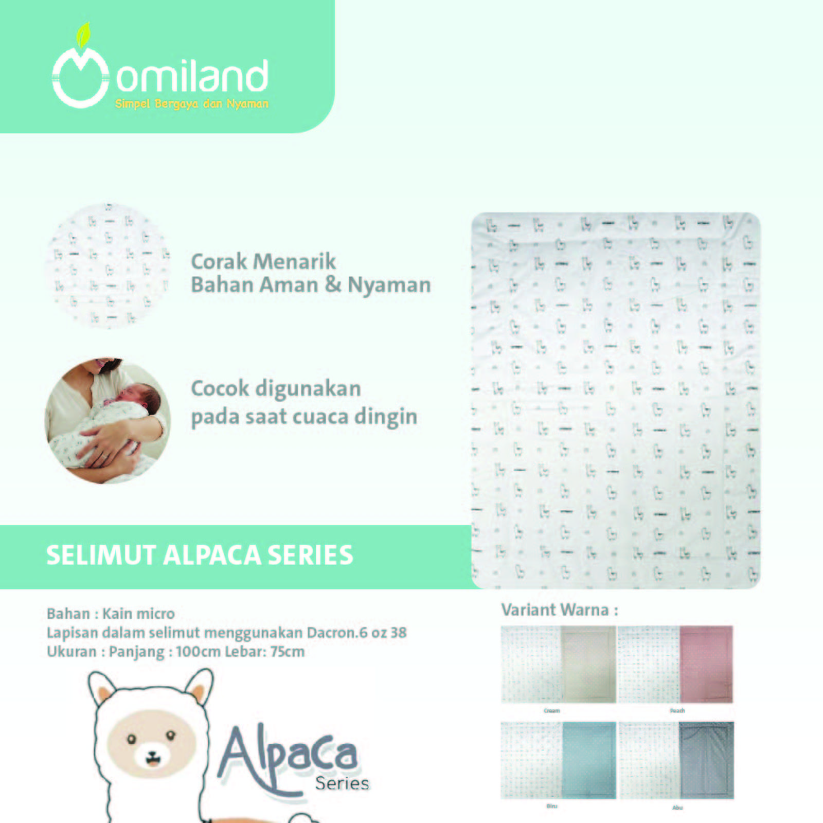 Bangun Citra Lestari Omiland Selimut Alpaca Series