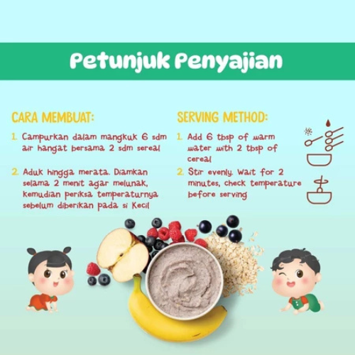 Leon Boga Sentosa Yummy Bites Cereal Oat Mixed Berry, Pisang & Apel