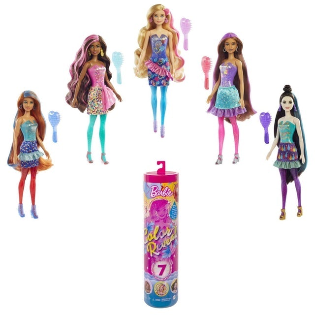 Barbie Color Reveal Doll with 7 Surprises