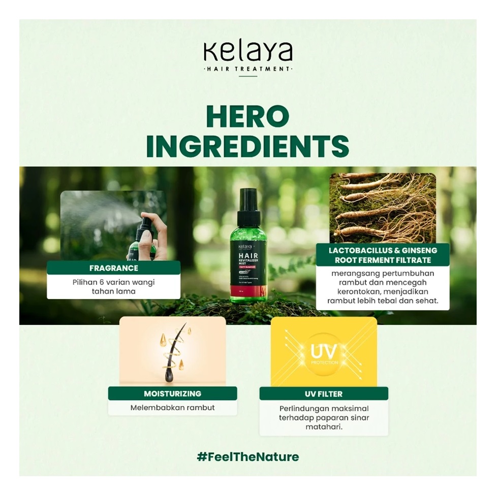 Sekawan Kosmetik Wasantara Kelaya Hair Revitalizer Mist Rise & Shine