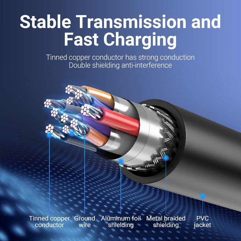 VENTION USB 3.0 A Male to Micro-B Male Cable 4