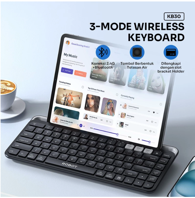 Robot Indonesia ROBOT Keyboard Wireless  KB30
