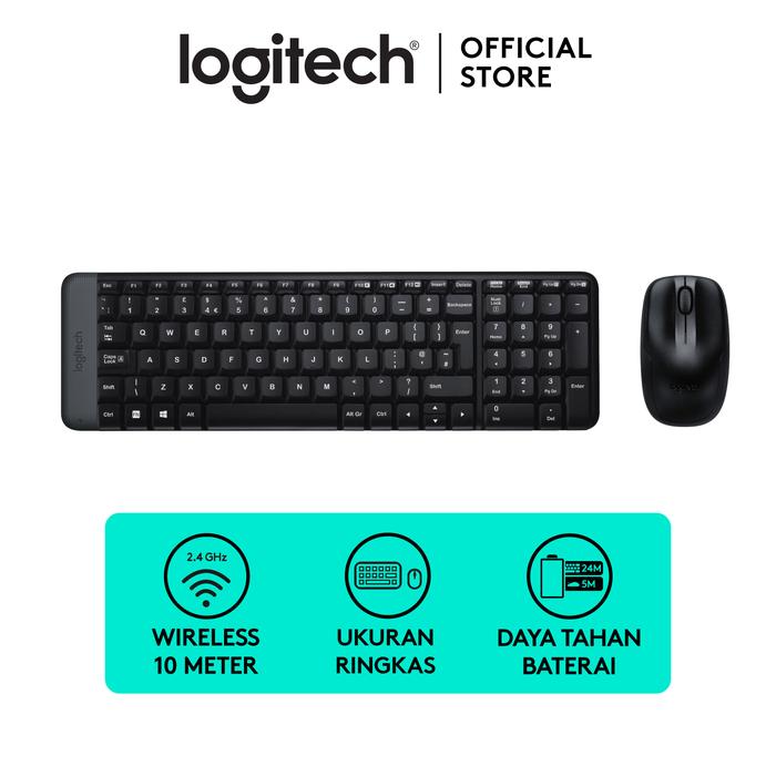 Logitech International Logitech Compact Wireless Keyboard and Mouse Combo MK215