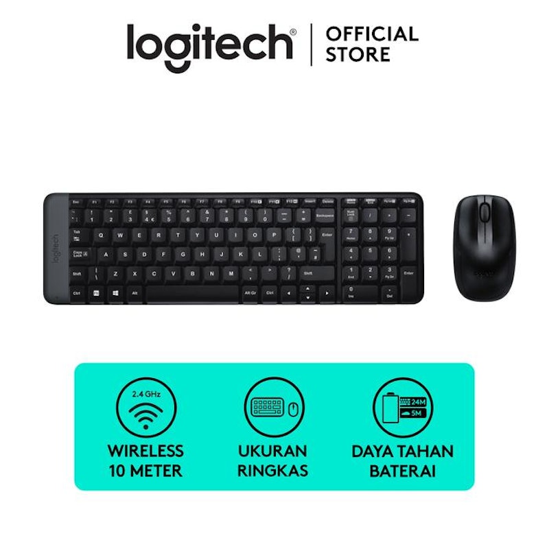 Logitech Compact Wireless Keyboard and Mouse Combo 5