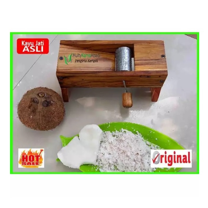 Parutan Kelapa Mini Manual Kayu 3