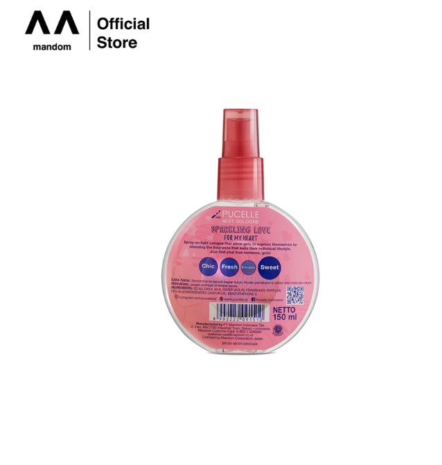 Mandom Indonesia Pucelle Mist Cologne Sparkling Love
